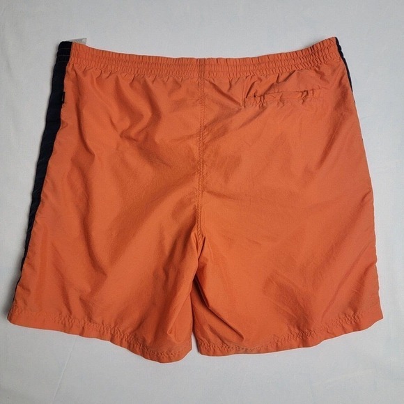 Nike Essential Men's 9" Swim Trunks Size Large Orange/Navy - Picture 9 of 10